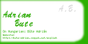 adrian bute business card