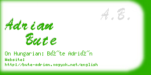 adrian bute business card